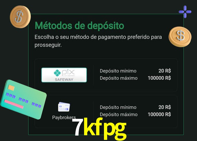 O cassino 7kfpg oferece uma grande variedade de métodos de pagamento